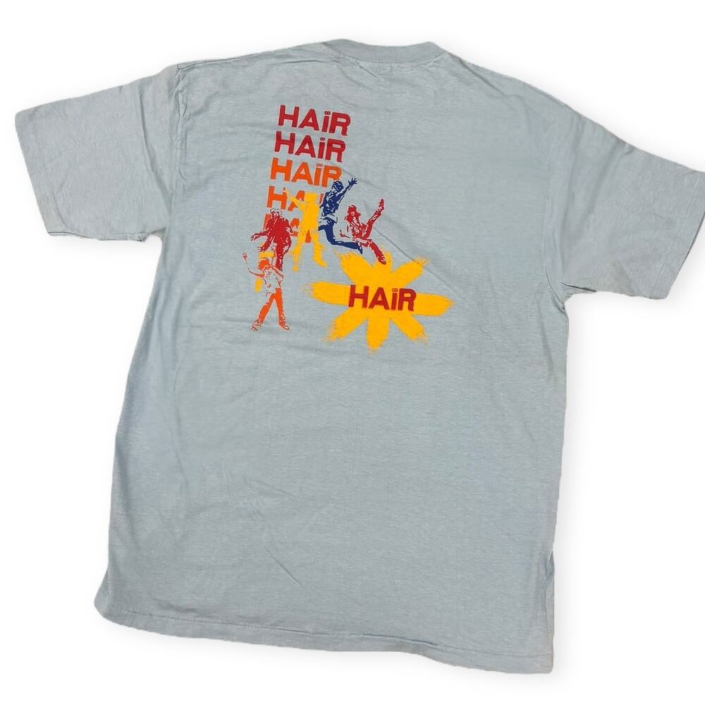 Vintage 80s/90s HAiR Musical Back Graphic T-Shirt Hanes Beefy-T XL USA Made